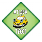 Nalepka za avto Atijev taxi